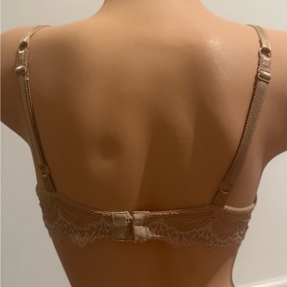 Wacoal b.tempt’d Lace Trimmed Tan Bra - Picture 3 of 13